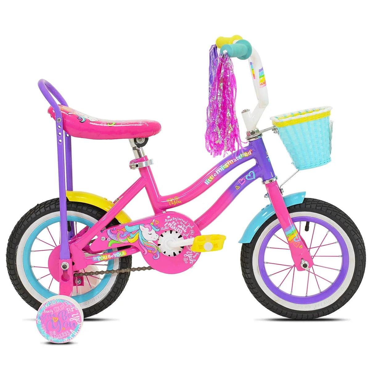 LittleMissMatched 12 In. Let You Be You Unicorn Bike . Pink and Purple - image 2