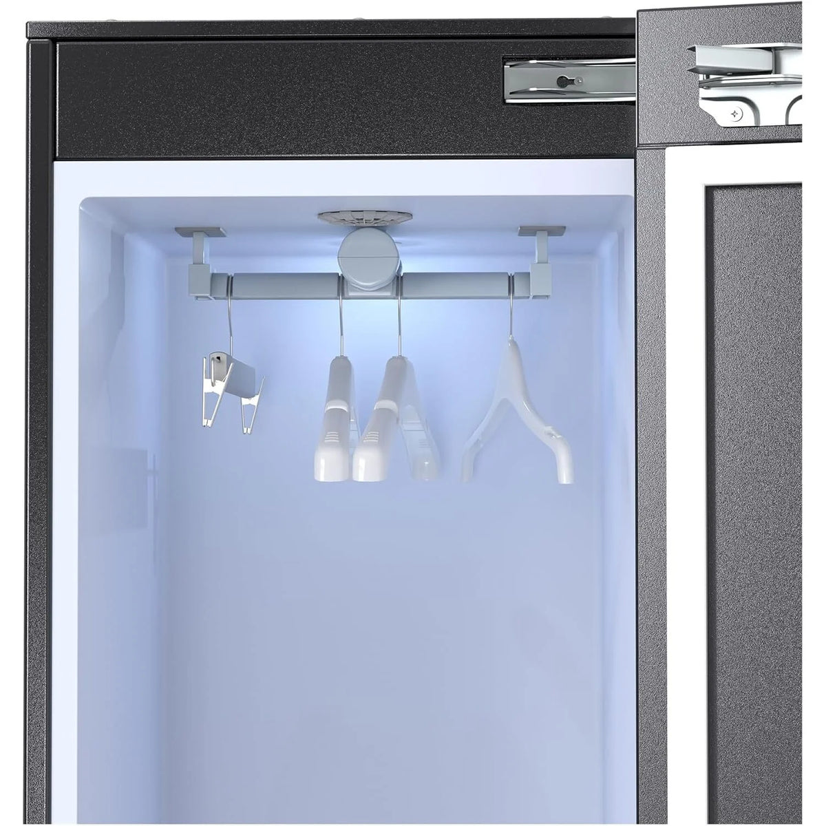 Equator Steam Dryer Closet REMOVE WRINKLES Sanitize Deodorize Refresh Slim110V - image 2