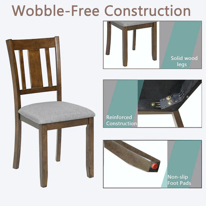 4-Piece Counter Height Dining Chair Set with Cushioned Seats - image 10