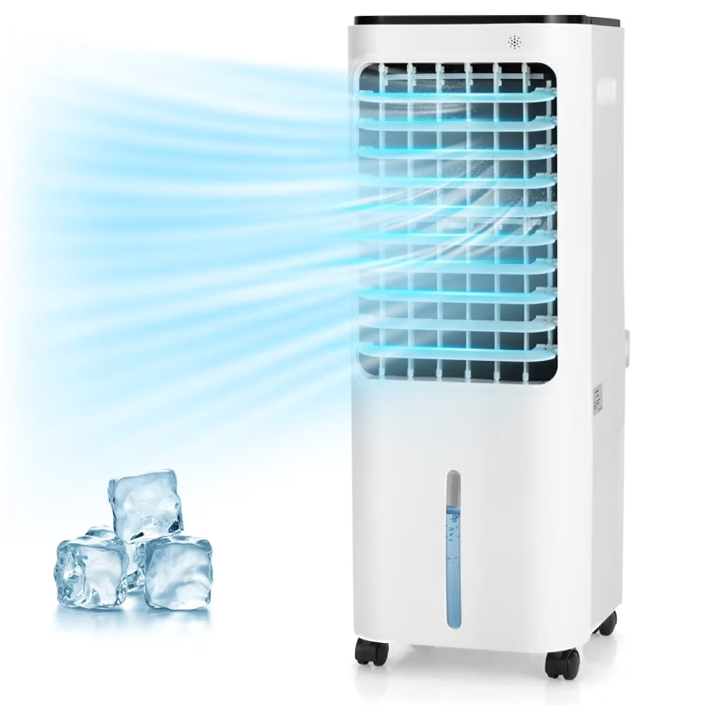 GVN Air Conditioners, Air Cooler, 4-in-1 Evaporative Air Cooler with 12L Water Tank and 4 Ice Boxes-White - image 1