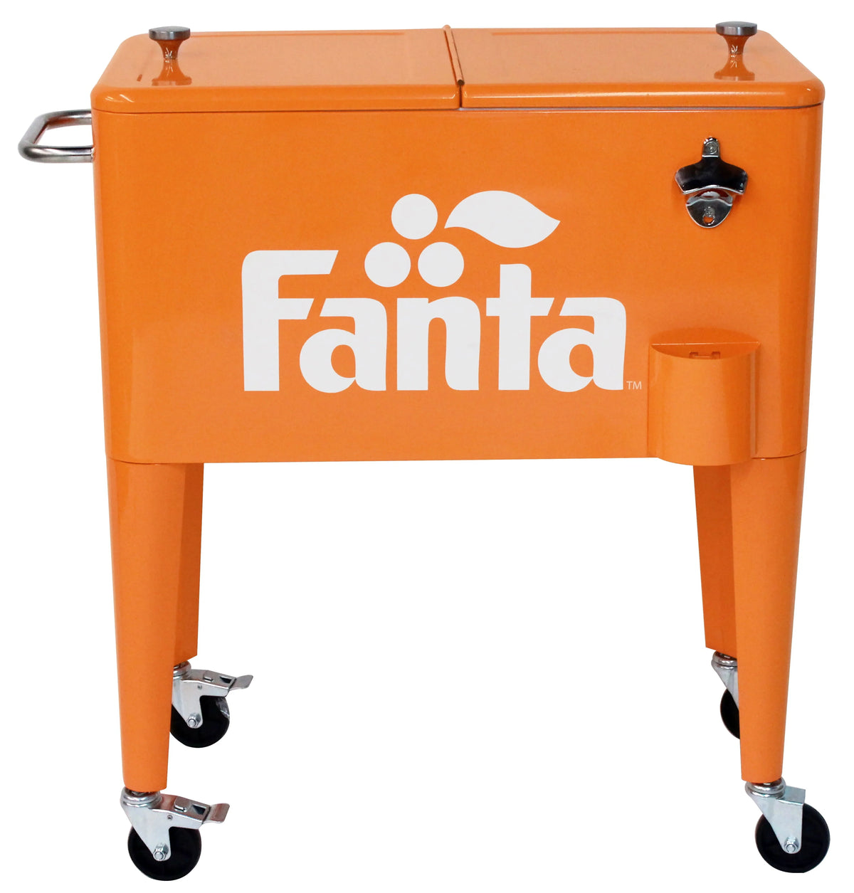 Leigh Country Coca-Cola Series CP 98501 Fanta 60 Qt Metal Outdoor Patio Cooler - Orange - image 1