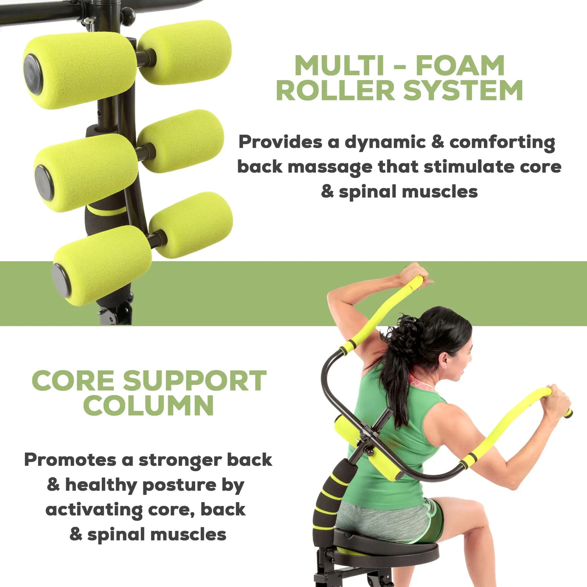 360 Fitness System with 6 Pack Back Roller Provides an Abdominal and Total Body Workout with Aerobics to Burn Calories and Work Muscles Simultaneously. - image 3
