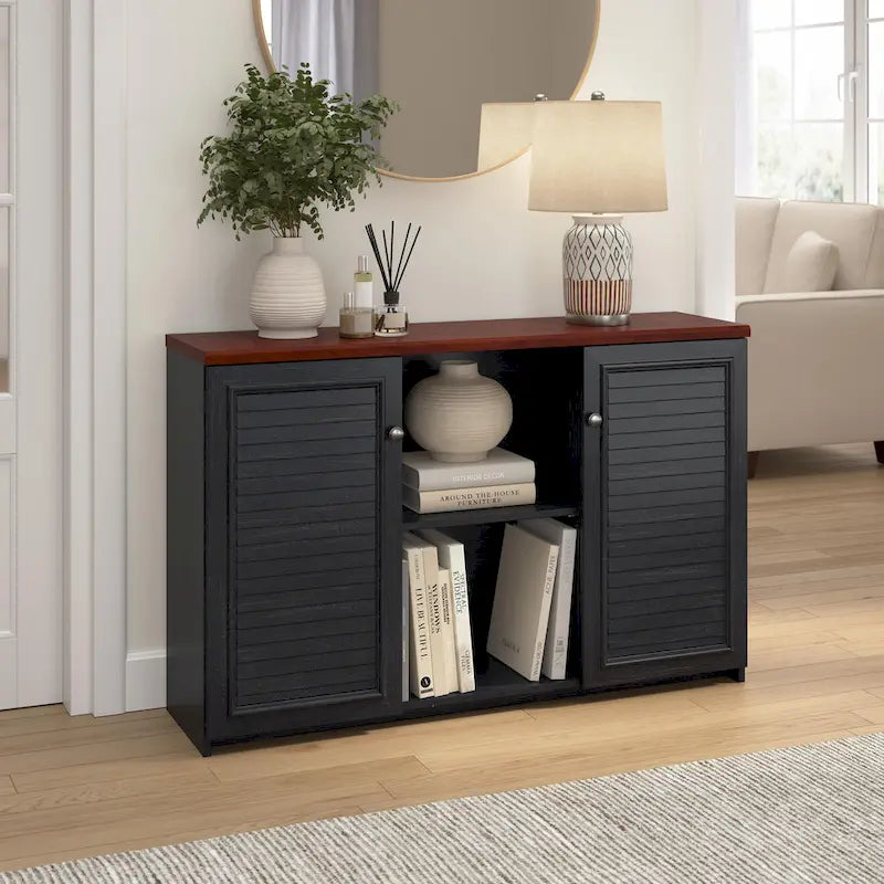 Bush Furniture Fairview Accent Cabinet Featuring Doors and Shelves - image 1