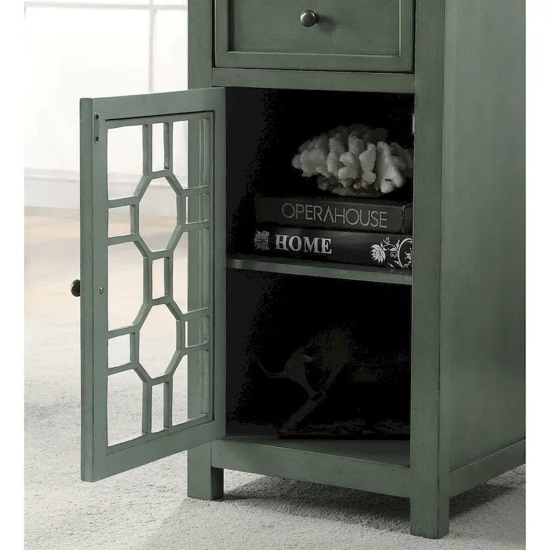 Emma 18-Inch Transitional Solid Wood Side Table with 1 Drawer by Furniture of America - image 15