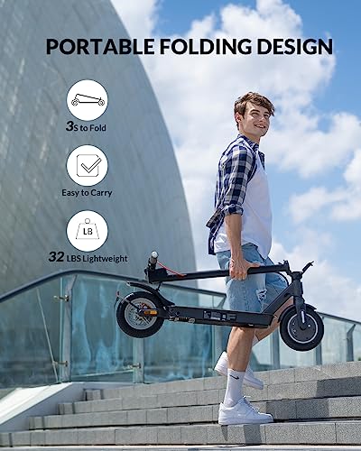 5TH WHEEL Foldable Electric Scooter with Turn Signals for Adults - image 2