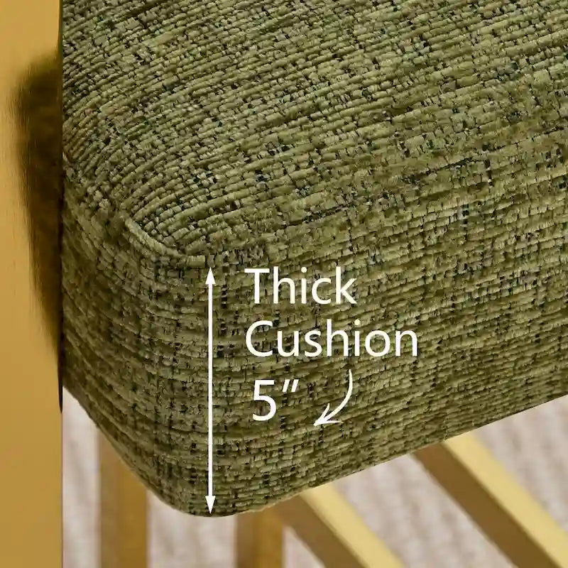 Set of 2 Chenille Upholstered Armchairs - image 22