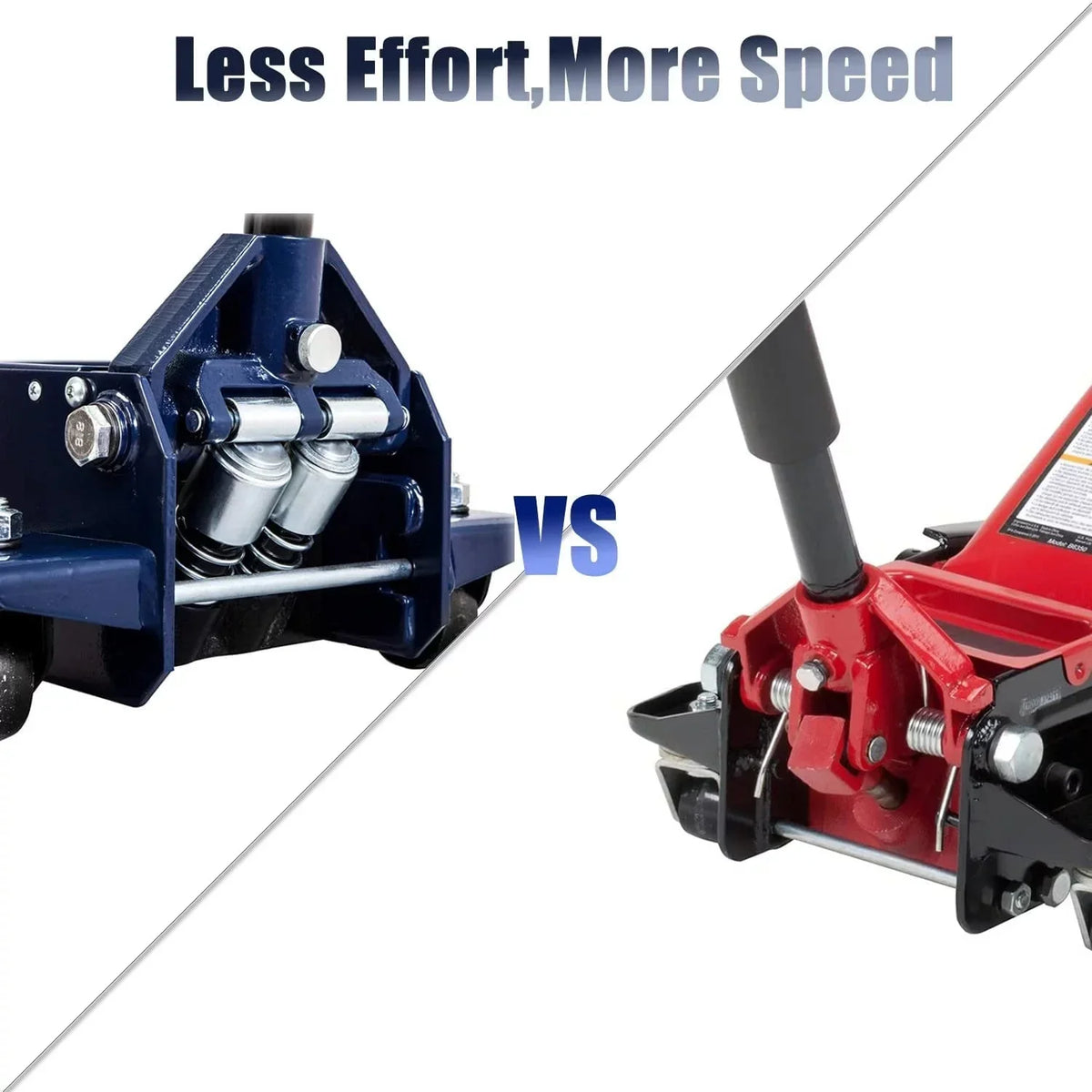 2025 4 Ton Heavy Duty Low Profile Hydraulic Floor Jack Speedy Lift Garage Car Jack, Blue, W847U - image 3
