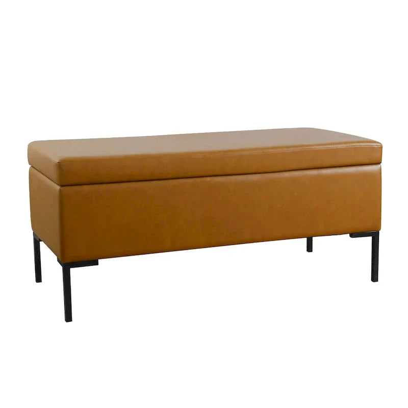 HomePop Metal-Leg Storage Bench - image 24