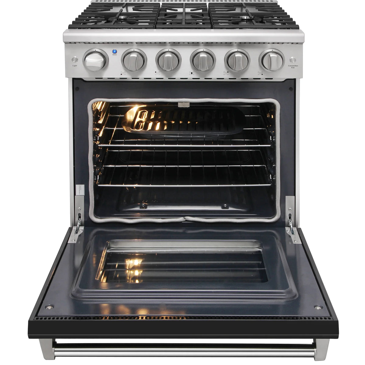 KOSTCH 30-in 5 burners 4.55-cu ft Convection Oven Freestanding Liquid Propane Gas Range ( Stainless steel ) - image 20