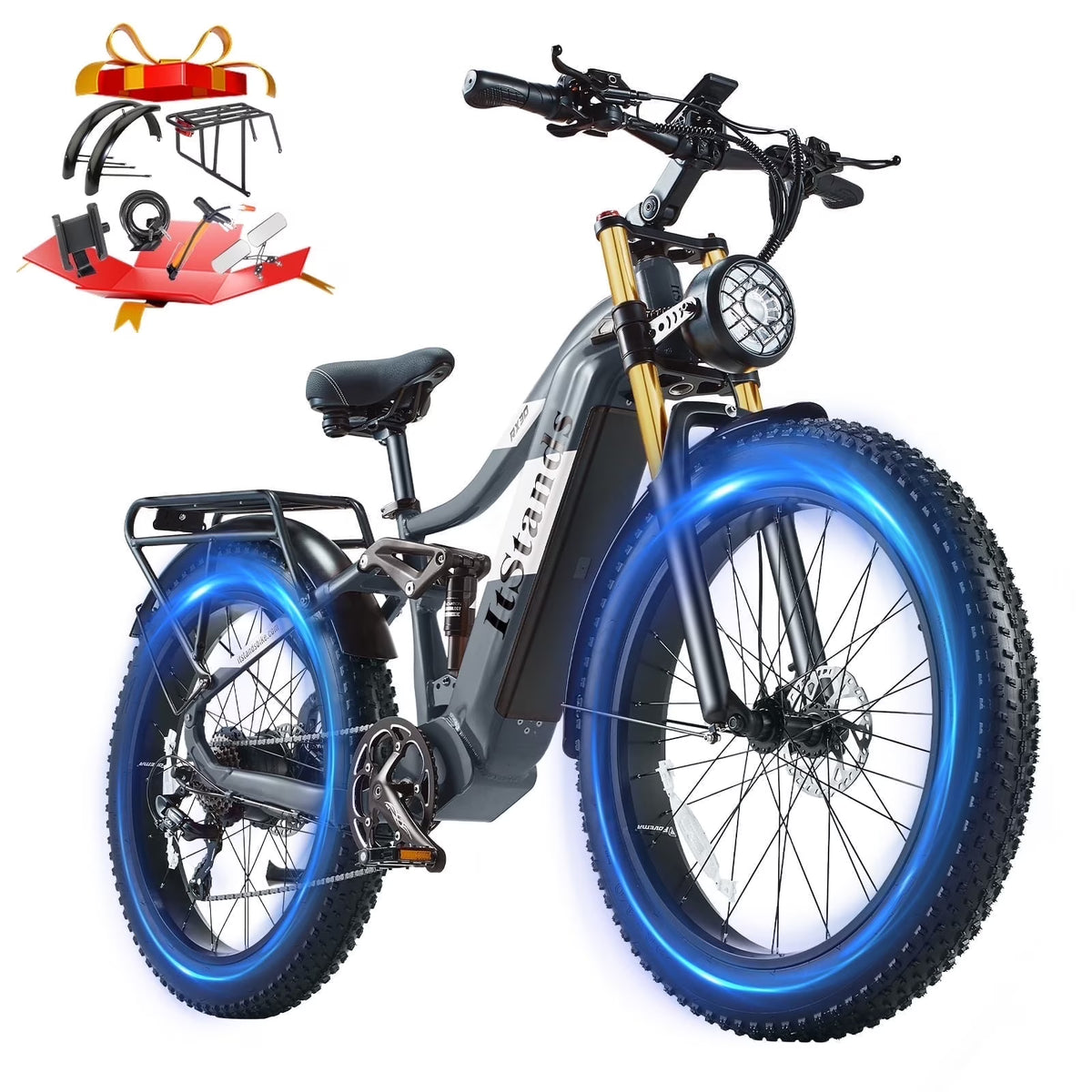 Electric Bike for Adults 26'', 1000W E - Mountain Bike 48V 30/20ah UL2849 Removable Battery, Fat Tire Ebike up to - image 3
