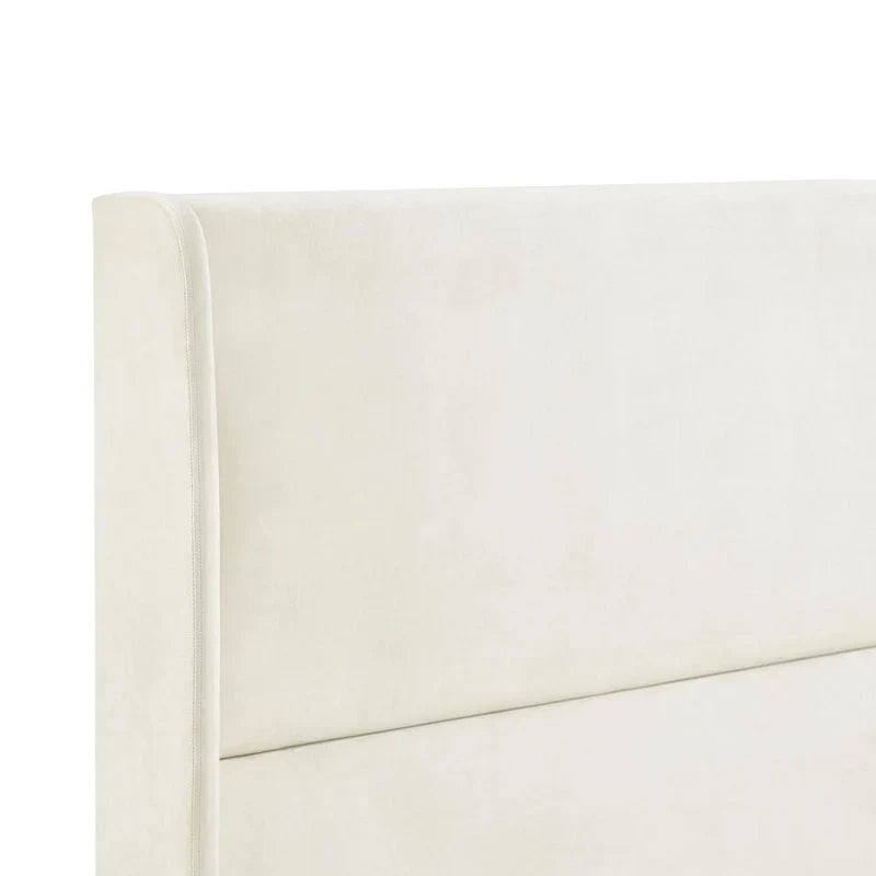 Roundhill Furniture Rozitta Upholstered Wingback Bed with Platform Design - image 7