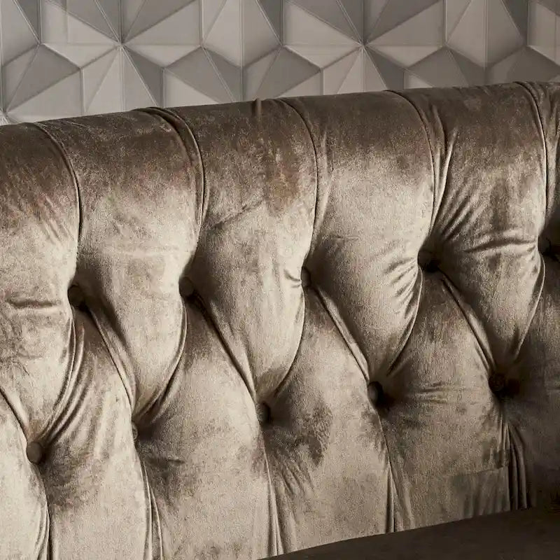 Milani Velvet Tufted Scroll Arm Loveseat by Christopher Knight Home - image 8