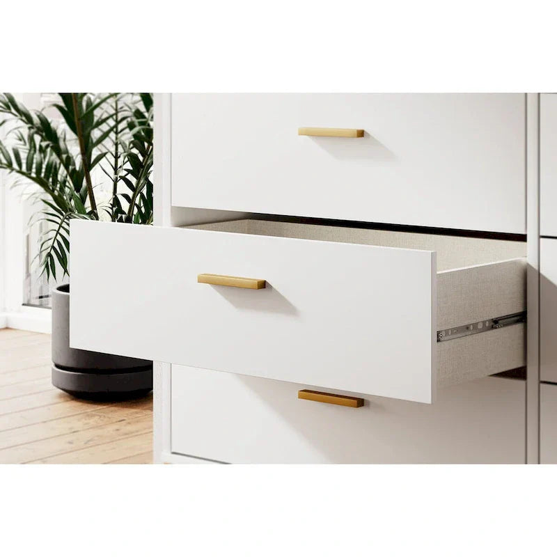 Signature Design by Ashley Socalle White and Gold Dresser - image 4