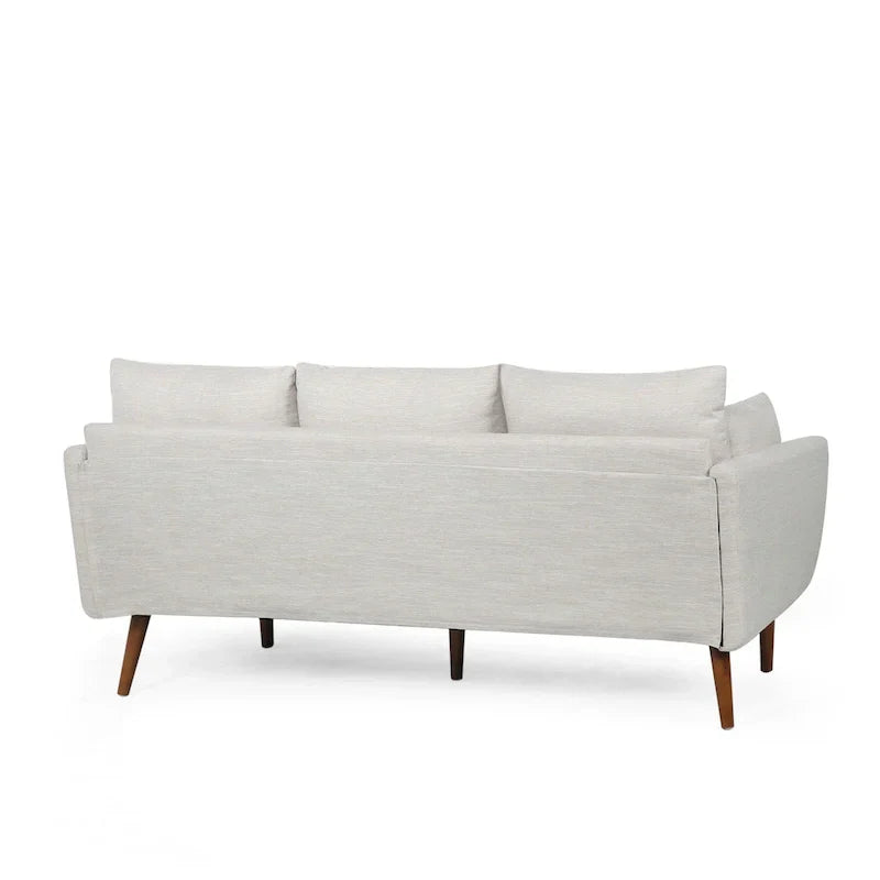 Contemporary 76.5-Inch 3-Seater Sofa with Birchwood Legs and Cushions - image 17