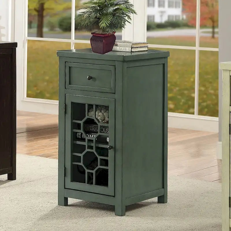 Emma 18-Inch Transitional Solid Wood Side Table with 1 Drawer by Furniture of America - image 13