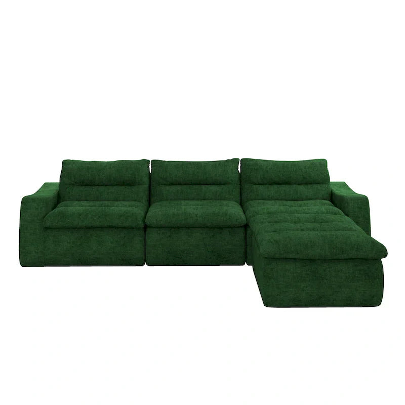 116.26 Modular Foam L-Shaped Sofa - Versatile Free Combination, No Assembly Required & Ergonomic Support (Available in 4 or 6-Seater) - image 14