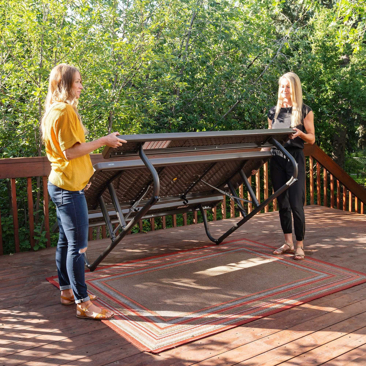 Lifetime 6 Foot Folding Picnic Table, Brown, 60105 - image 8