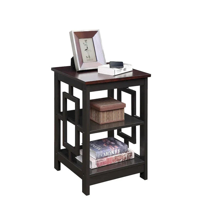 Convenience Concepts Town Square End Table Featuring Shelves - image 34