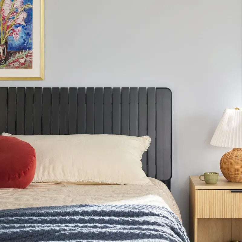Modern King Bed with Slatted Headboard by Middlebrook Designs - image 8