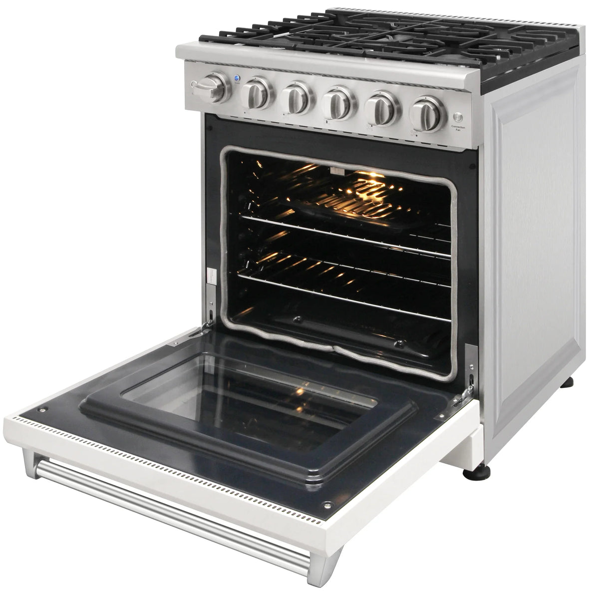 KOSTCH 30-in 5 burners 4.55-cu ft Convection Oven Freestanding Liquid Propane Gas Range ( Stainless steel ) - image 11