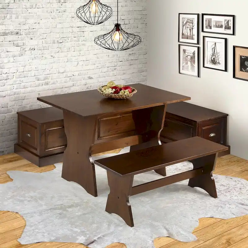 Ame Walnut Backless Nook Table Collection - image 1