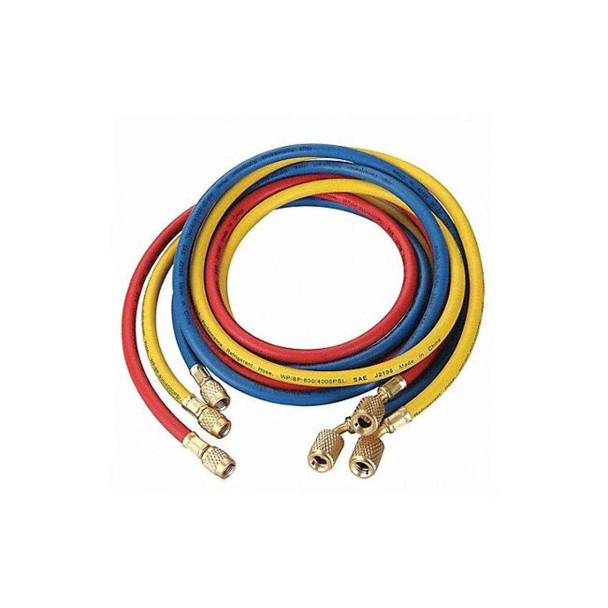 Dayton Hose Set,6 ft L,Blue/Red/Yellow,800 psi 4PDG4 - image 1