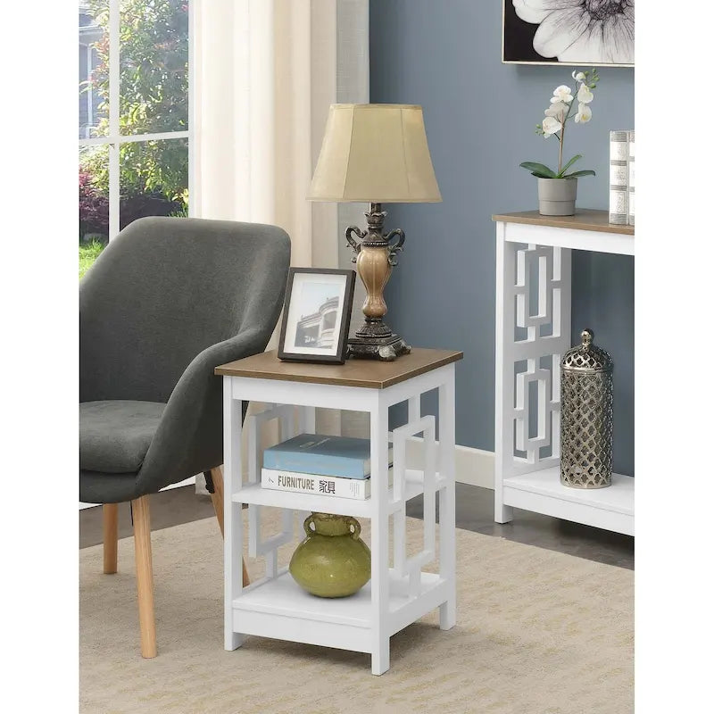 Convenience Concepts Town Square End Table Featuring Shelves - image 14