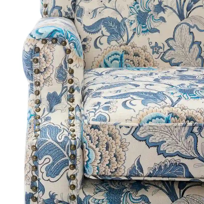 Pair of Stylish Upholstered Accent Chairs with Patterns for Living Room - image 23