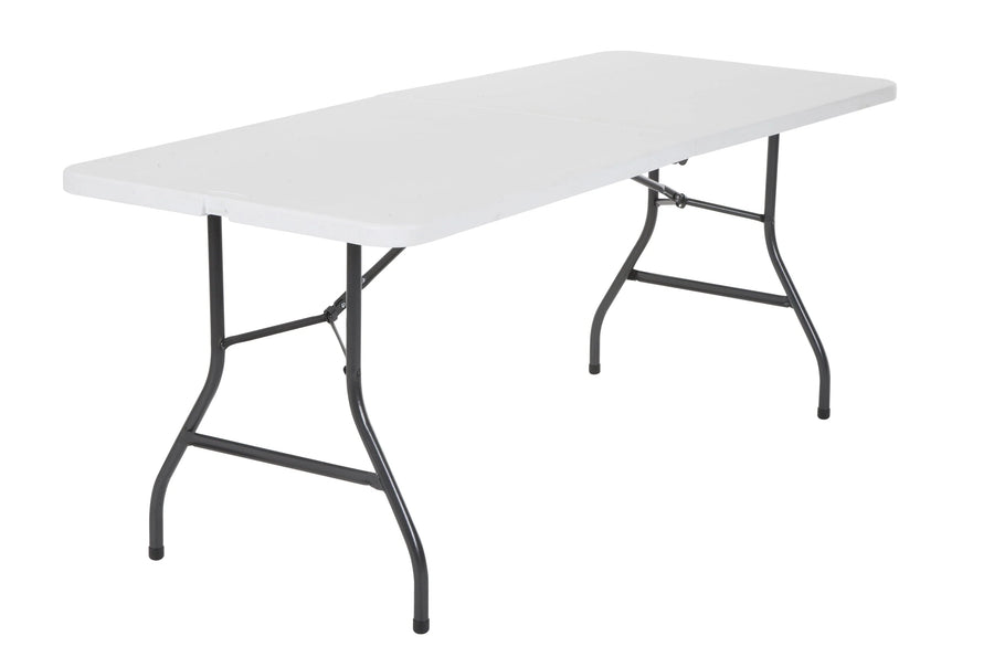 Cosco 6 Foot Folding Table in White Speckle - image 1