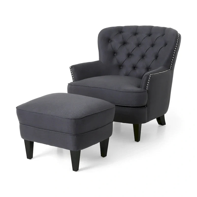 Christopher Knight Home Correia Club Chair and Ottoman Duo - image 2