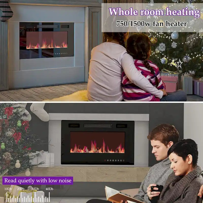 Remote-Controlled Electric Fireplace TV Stand Entertainment Center - image 23