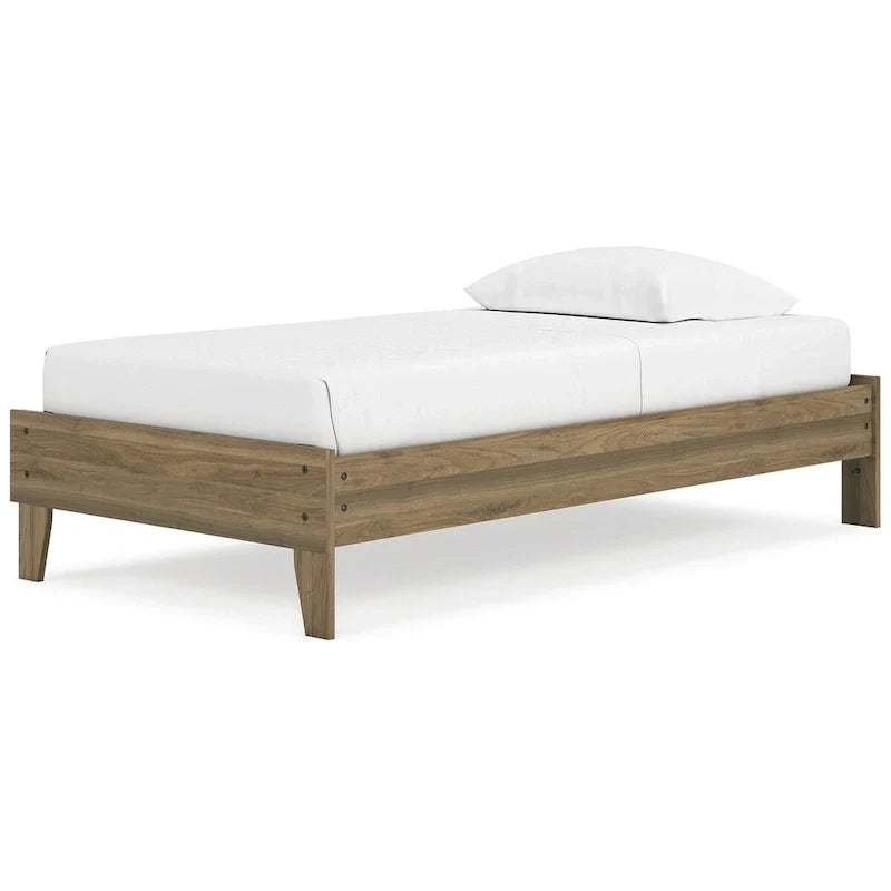 Signature Design by Ashley Deanlow Honey Wood Platform Bed - image 4