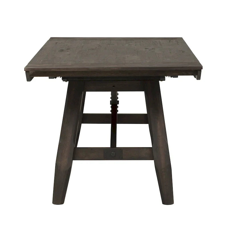 7-Piece Trestle Table Set with Double Bridge in Dark Chestnut - image 18