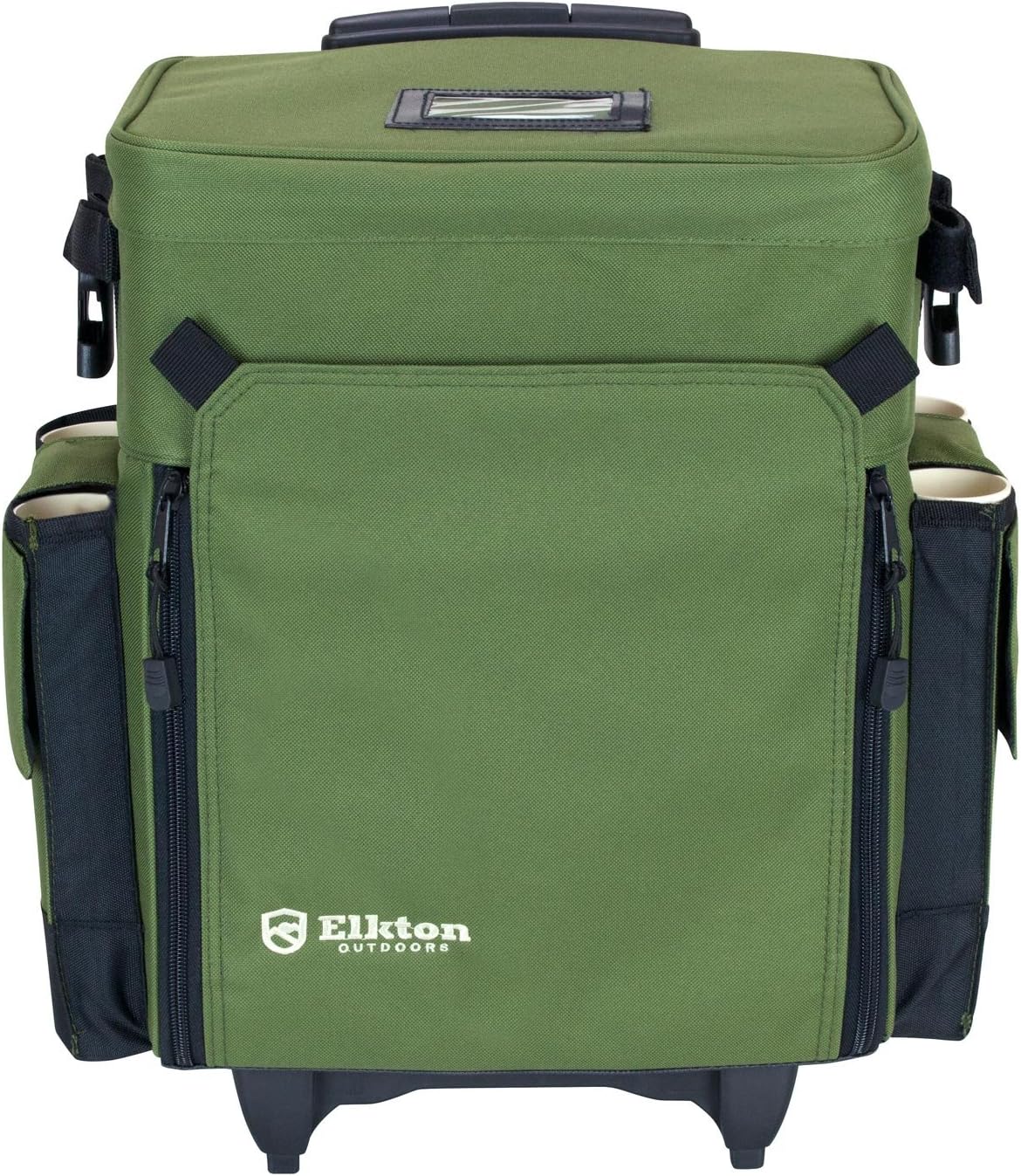 Elkton Outdoors Rolling Tackle Box with Wheels - Waterproof Rolling Fishing Backpack, 5 Removable Tackle Trays, 4 Rod Holders, Fishing Gifts for Men, Fish Tackle Bag, Roller Tackle Box - image 9