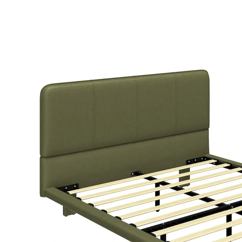 Christopher Knight Home Korli Contemporary Upholstered Leather Floating Bed Frame and Headboard Set with LED Lighting - image 27