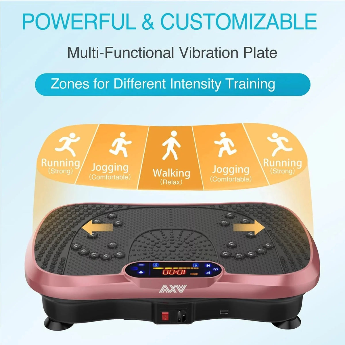 Vibration Plate Fitness Platform Exercise Machine Vibrating Lymphatic Drainage Shaking Full Body Shaker Workout Vibrate Stand Shake Board Sport Gym for Weight Loss Fat Burner for Women Men - image 42