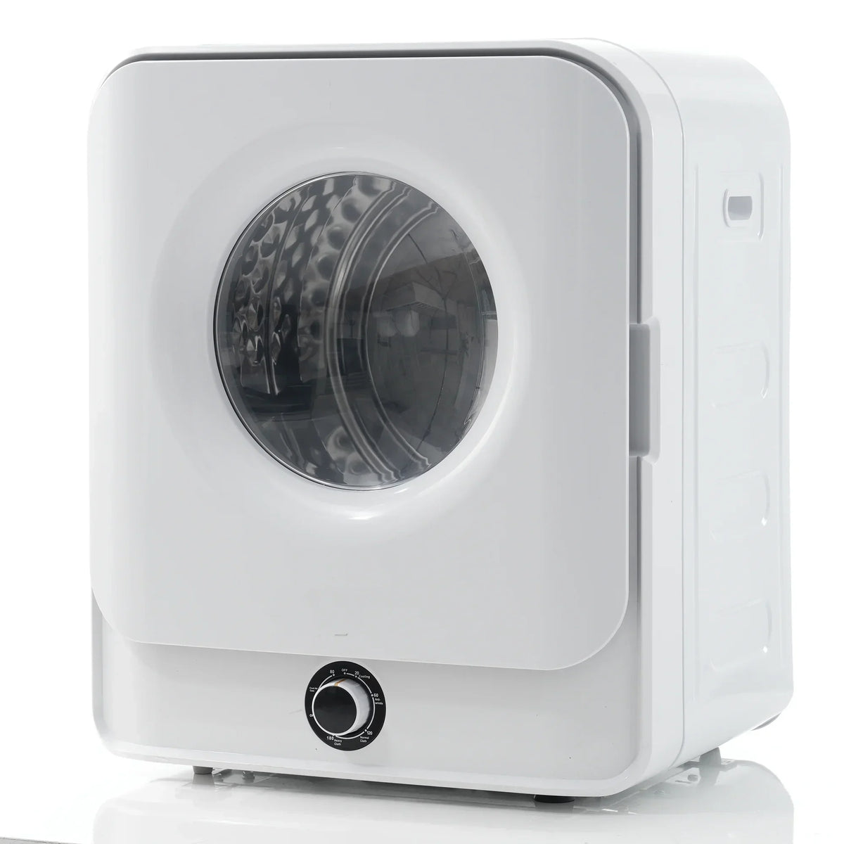 1.95 Cu.ft Front Load Clothes Dryer, Portable Compact Dryer 830W, 5 Drying Modes, Stainless Steel Drum, with Overheat Protection, Dust Removal, Deodorization and Lint Removal Functions, White - image 1