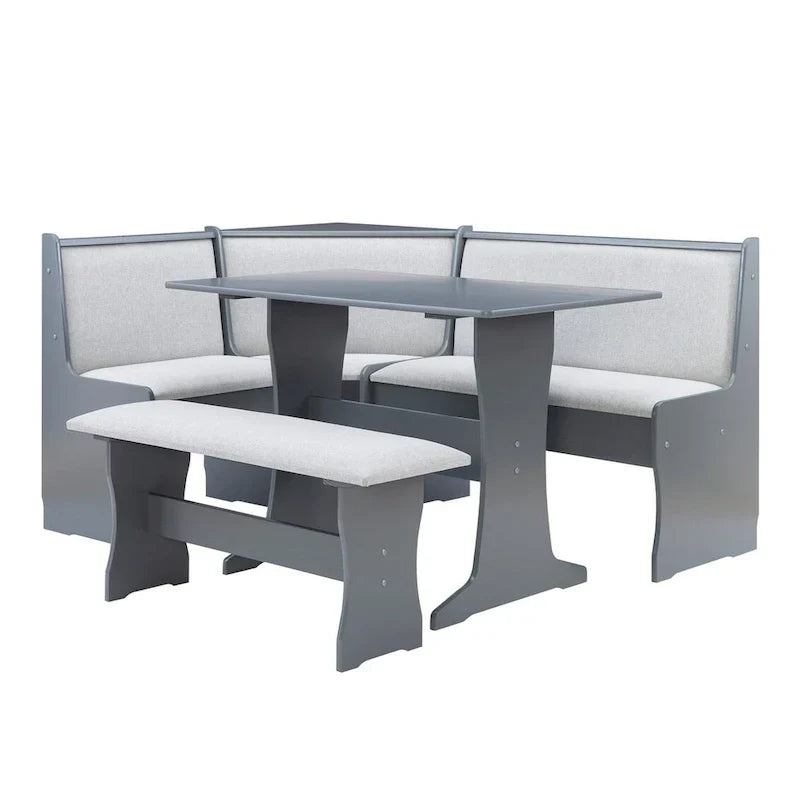 Sedley Farmhouse Nook Dining Set with Storage - image 38