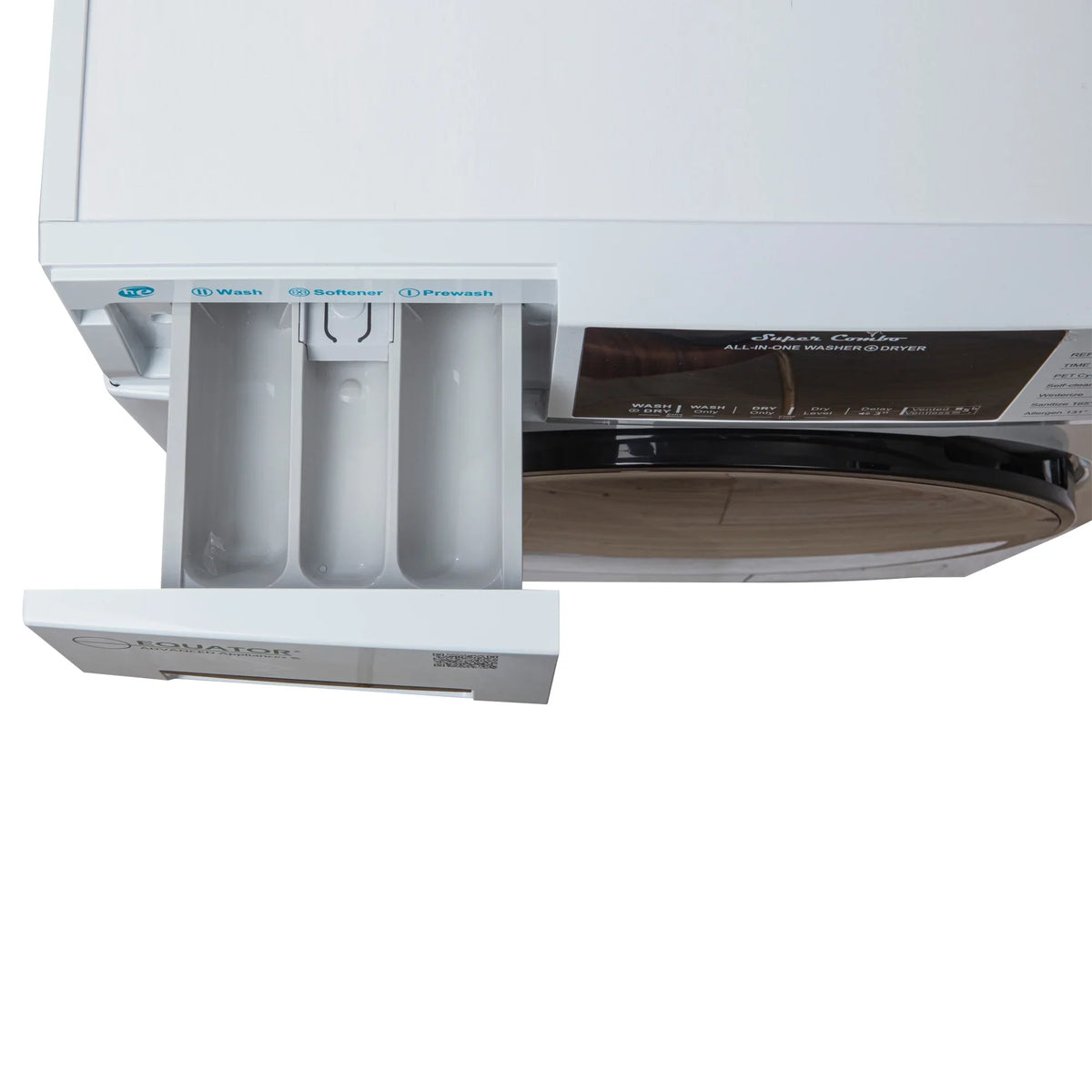 Equator Combination Washer Dryer Ventless/Vented Pet cycle 1.62cf/15lbs 110V with Adjustable legs - image 22