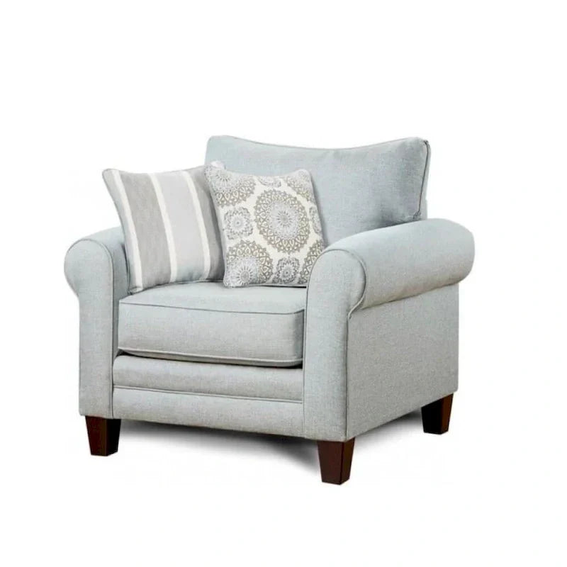 Elegant Mist Grey Accent Chair - image 2