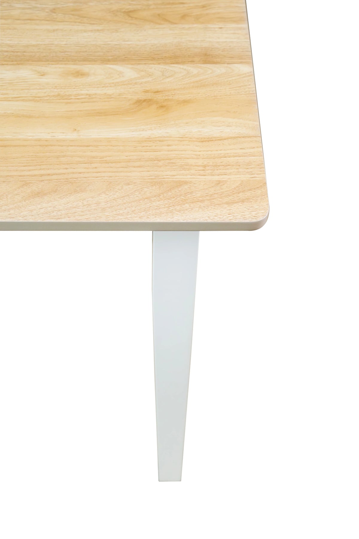 Mainstays 5-Piece Dining Set, 1 Table and 4 Chairs, White, MDF and Rubberwood, Indoor, 46" L x 29" W x 30" H Table - image 4