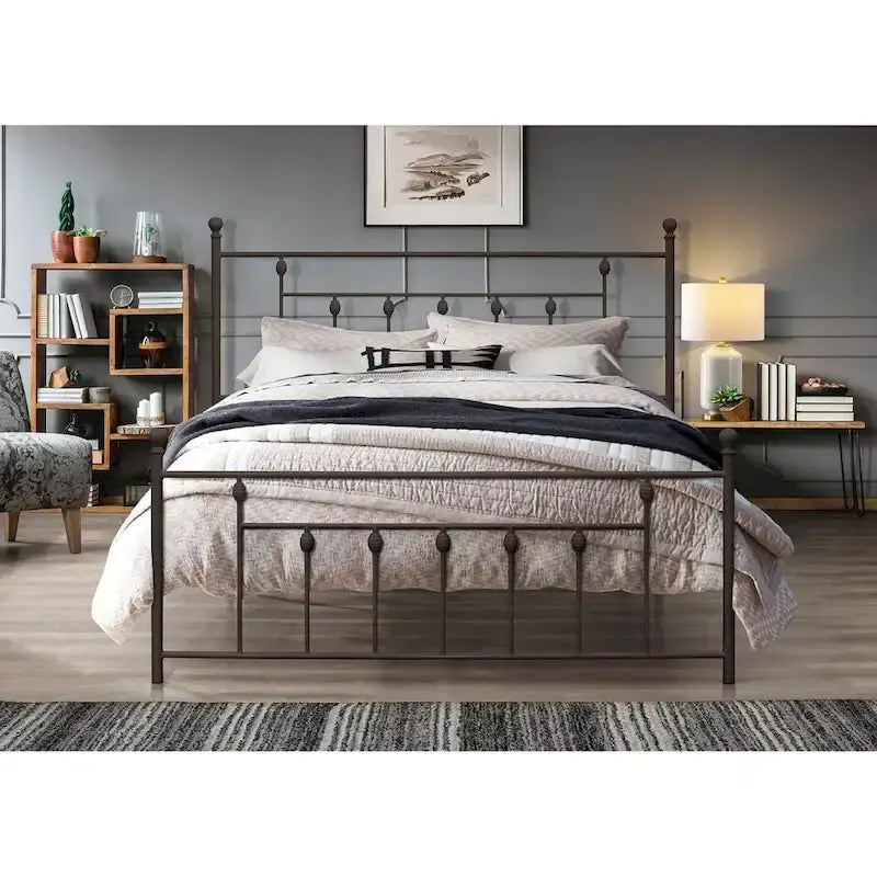 Melia Metal Bed Frame with Platform Design - image 1
