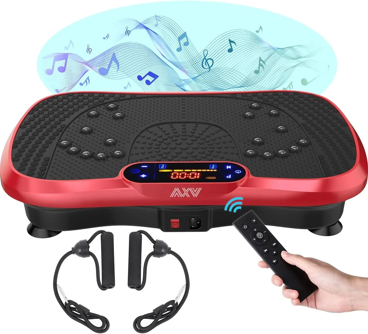 Vibration Plate Fitness Platform Exercise Machine Vibrating Lymphatic Drainage Shaking Full Body Shaker Workout Vibrate Stand Shake Board Sport Gym for Weight Loss Fat Burner for Women Men - image 4