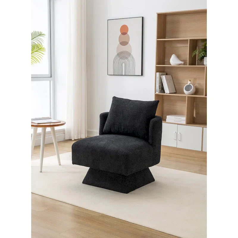 360-Degree Swivel Chenille Upholstered Accent Chairs for Living Room and Bedroom - image 1
