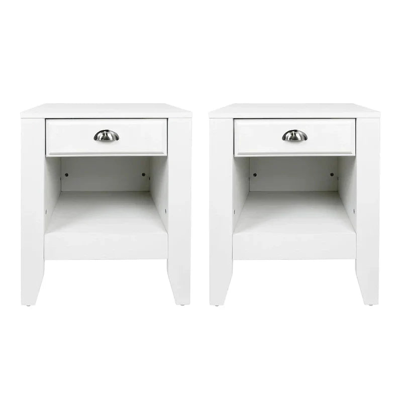 Set of 2 Foisy Faux Wood Nightstands with Drawer by Christopher Knight Home - image 10