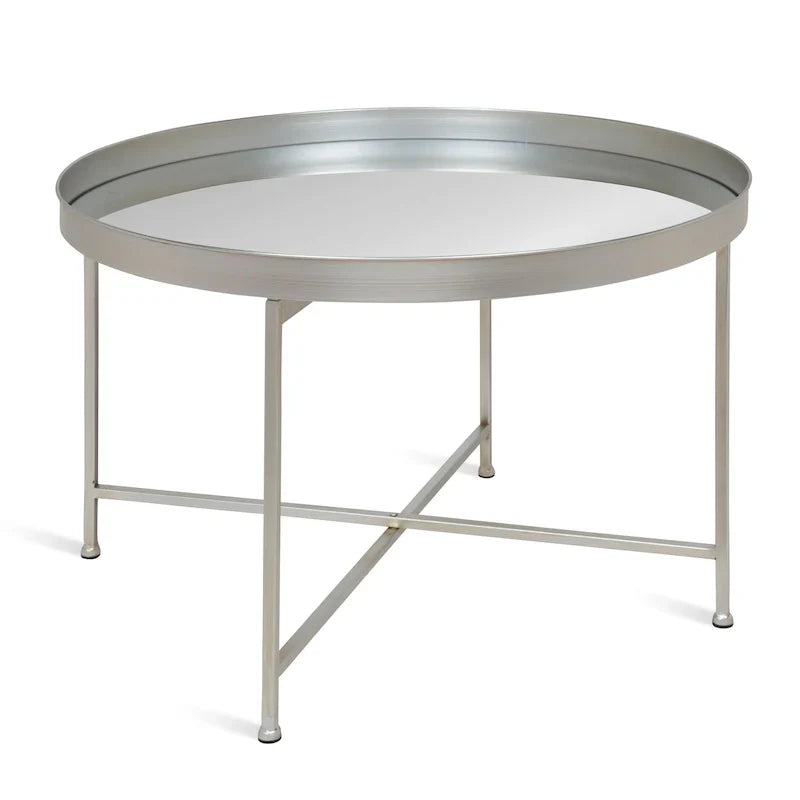 Kate and Laurel Celia 28.25-Inch Round Metal Coffee Table - image 6