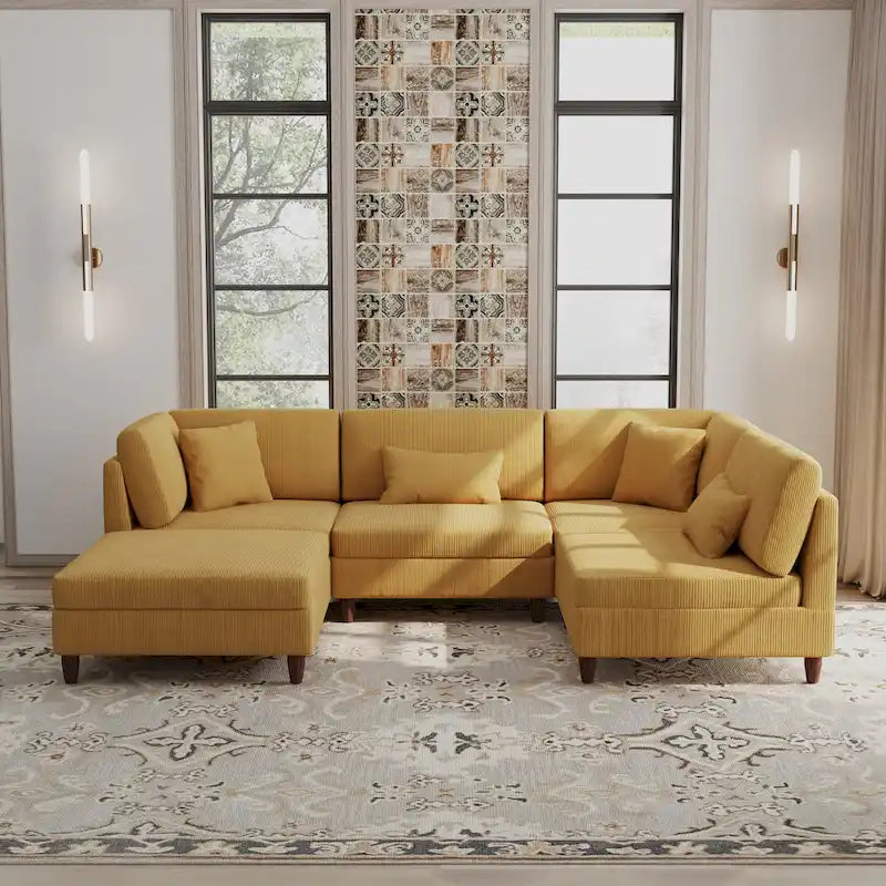 Modular Sectional Sofa with Ottoman and Configurable Design - image 24