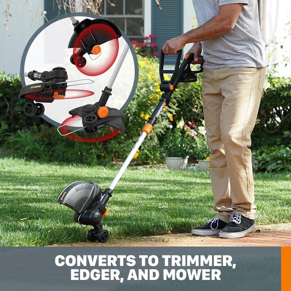 20V GT Revolution 12" 4.0Ah Cordless String Trimmer & Turbine Leaf Blower Power Share Combo Kit - WG930.3 (Batteries & Charger Included) - image 2