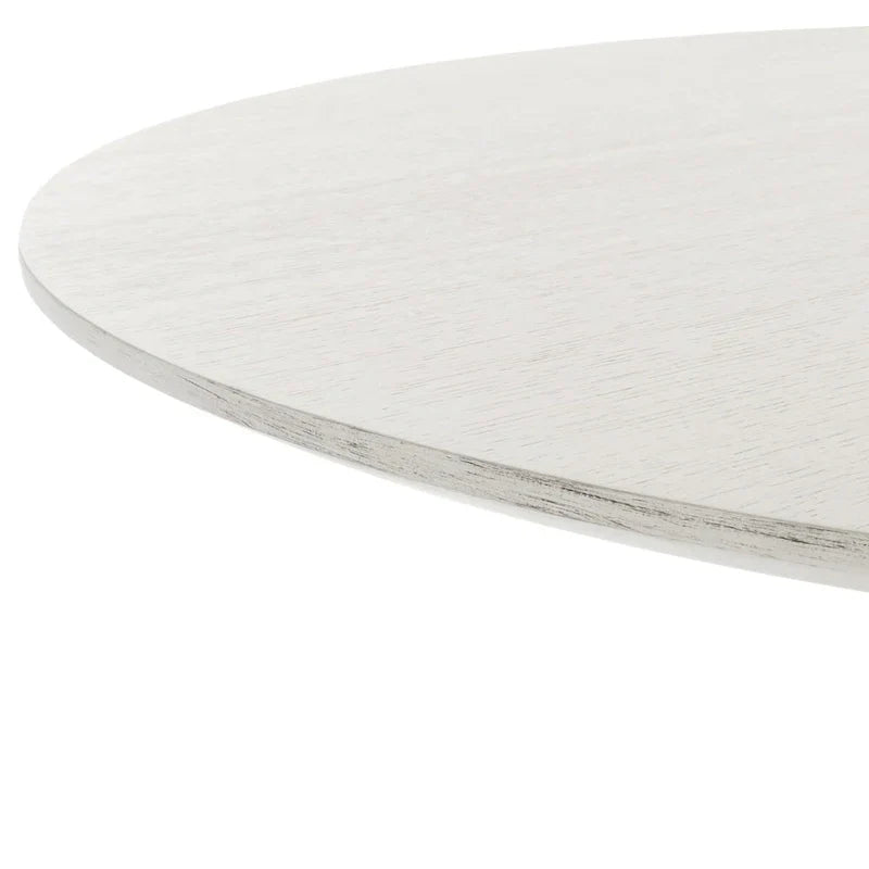 Round Dining Table with Wooden Base for Kitchen and Dining Room - image 24