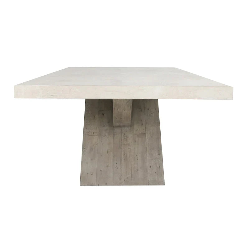 Modern Dining Table with Concrete Top and X Shape Base - image 5